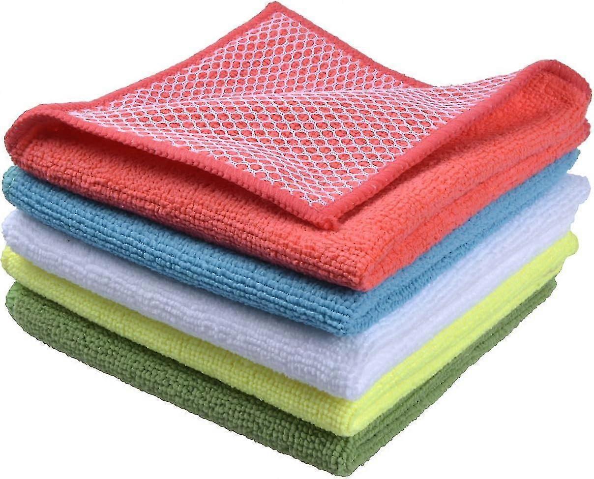 Meshed Kitchen Dishwashing Cloth - Random Color