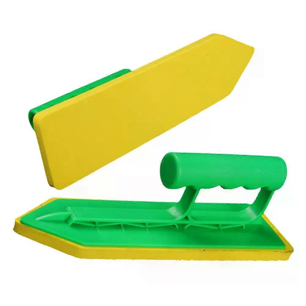 1pc Tile Caulking Trowel Sponge Trowel Wave Handle For Masonry Hand Builders Masons Plastering Bucket