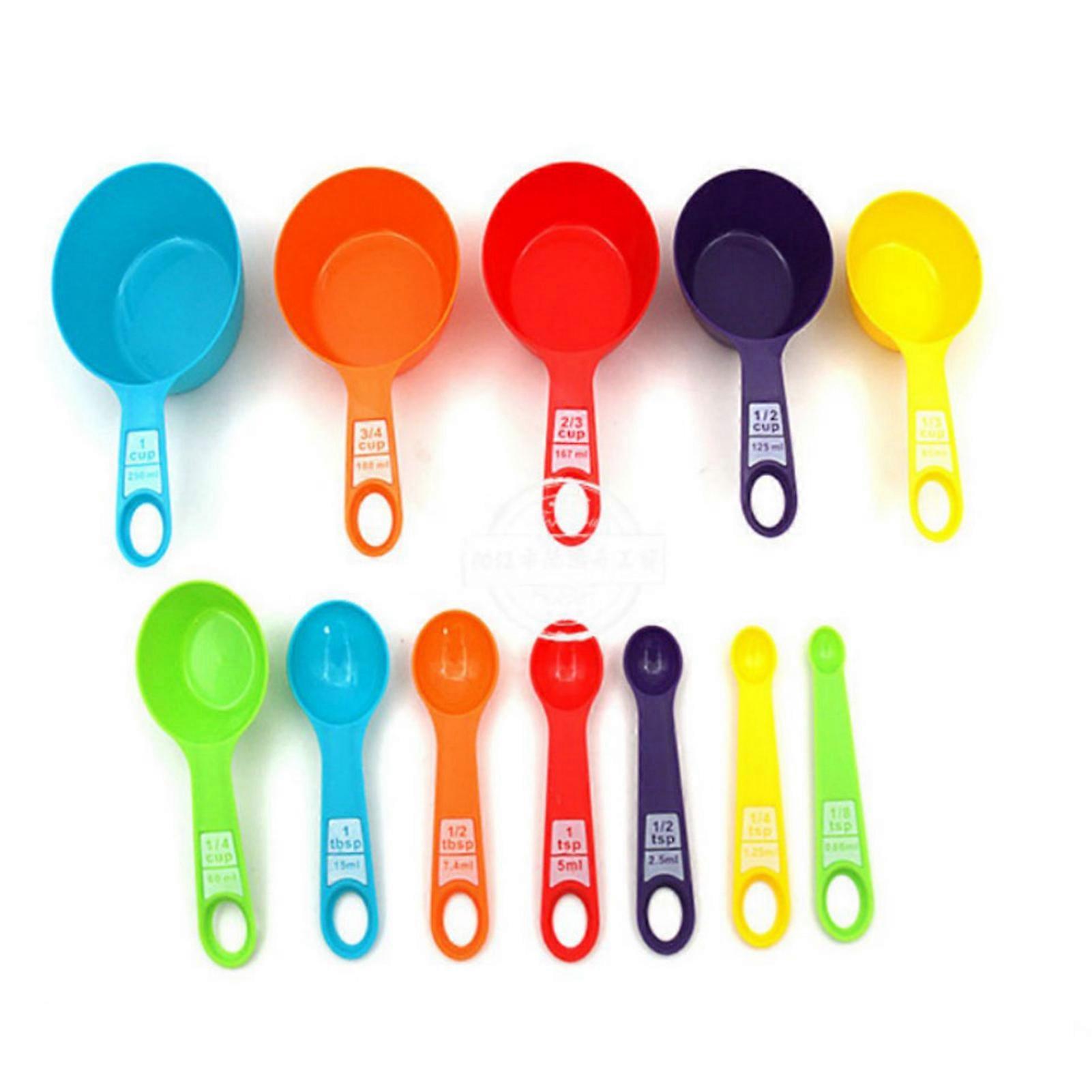 Colorful,Measure,Cups,Spoons,Set,Kitchen,Measuring,Tools