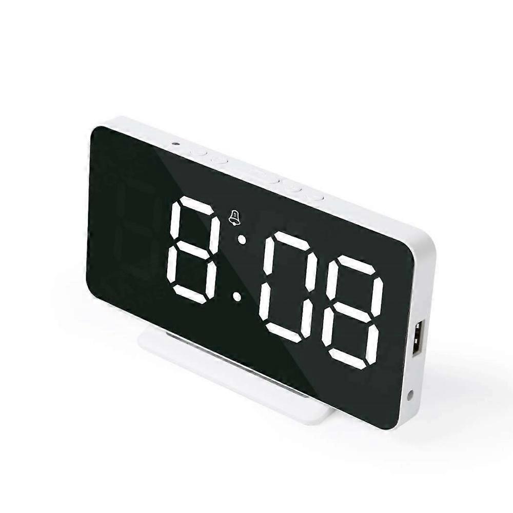 Clock with LED Mirror