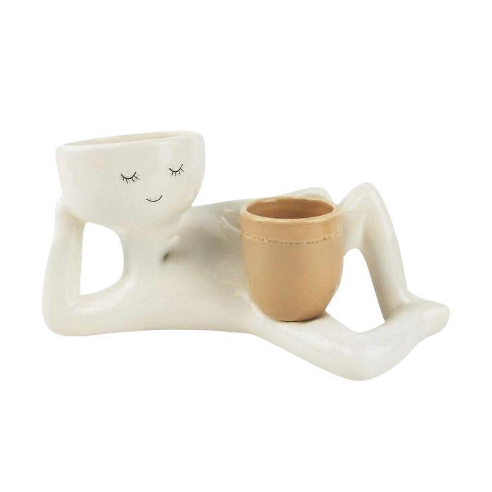 Lazy Guy Planter, Funny Plant Pots, Lazy Little Character Flowerpot