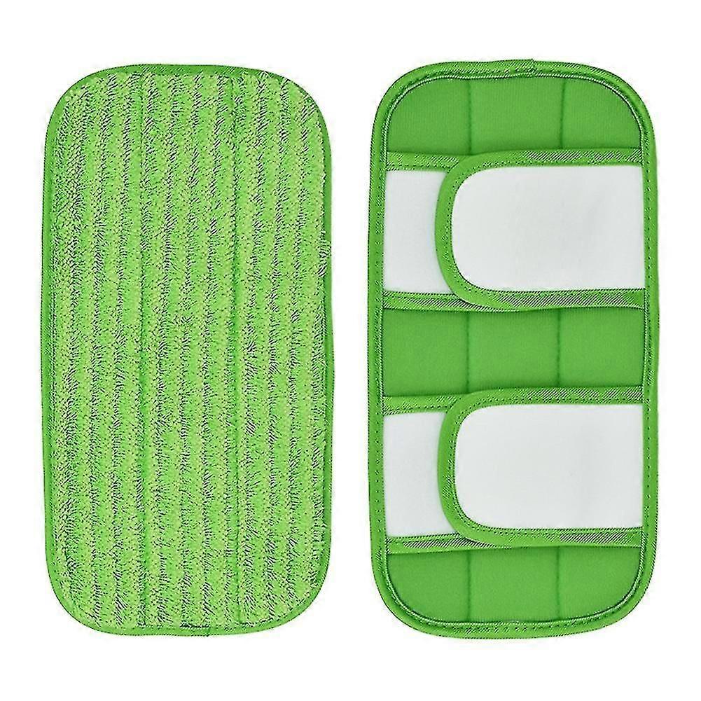 2pcs Wet/dry Flat Mop Cloth Microfiber Floor Mop Replacement For Sweeper Machine Washable Easy To R (haoyi