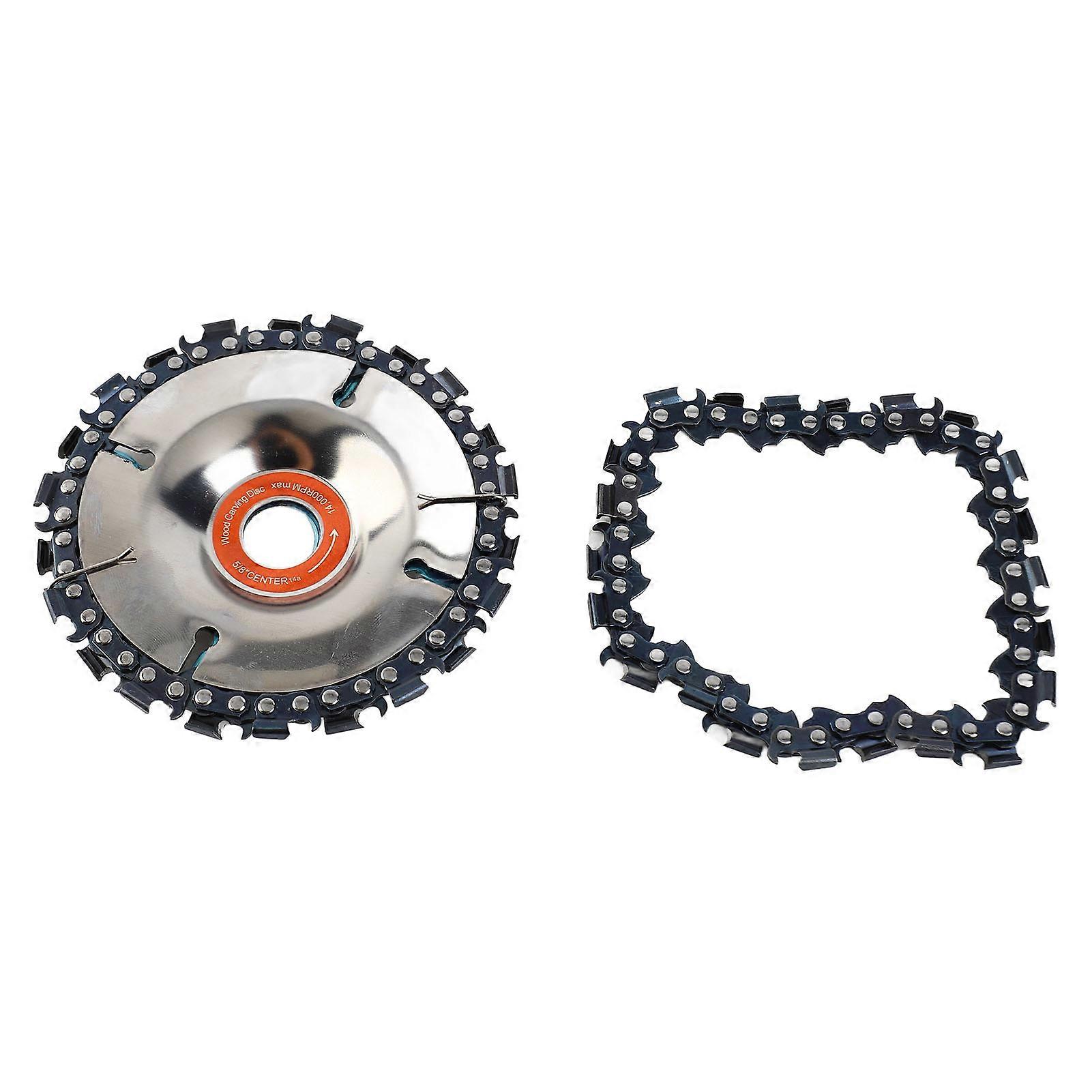 Disc and chain for angle grinder 100/115 mm, 4" and 22 teeth