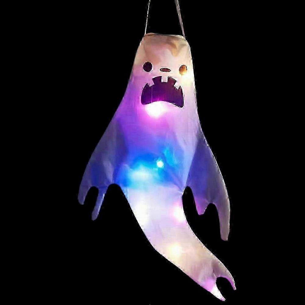 Halloween Glowing Ghost Style Windsock Atmosphere Light Props Decor