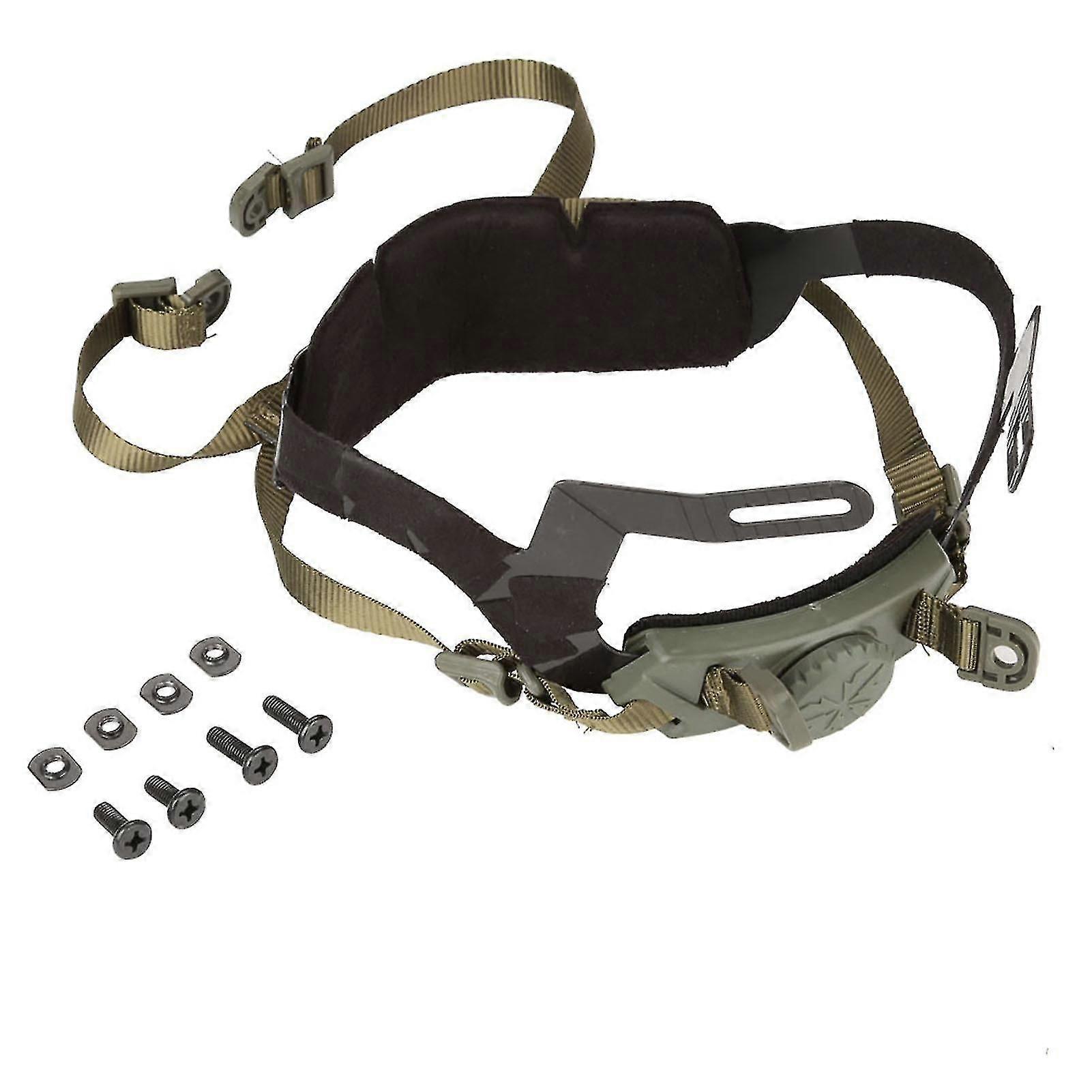 Outdoor Adjustable Helmet Liner Head Locking System Headset Accessory (green)