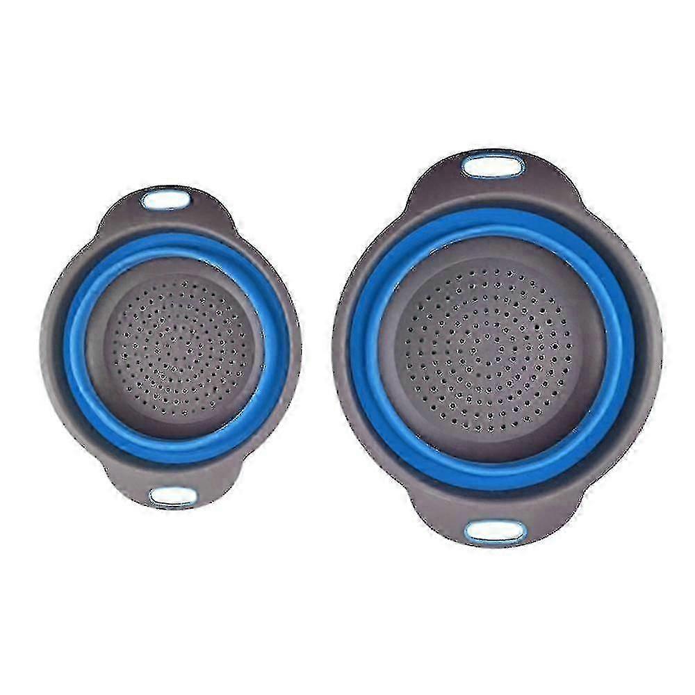 Round Drain Basket Folding Drain Basket 2-piece Fruit Basket