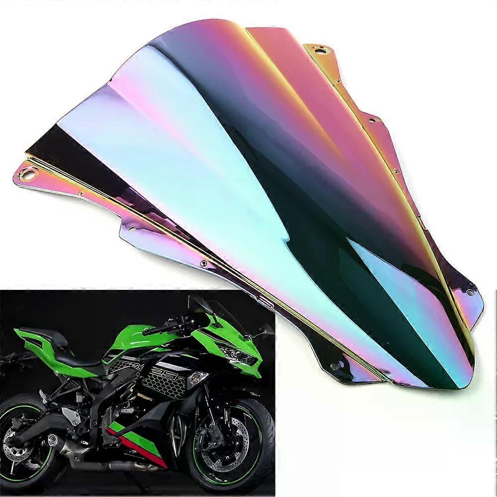 Motorcycle Windshield Windscreen Protector compatible for Ninja ZX25R 2020 Double Bubble ABS Plastic Wind Deflector MAXP
