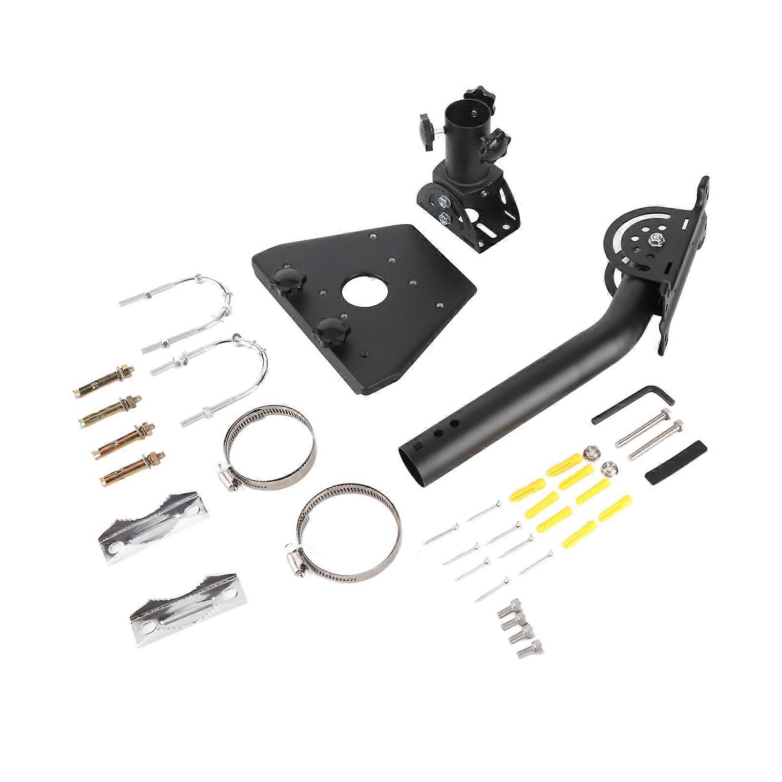 for V3 Dish Adapter 360 Degree Rotatable Sturdy Steel Pole Mount Adapter Kit for Roof Wall