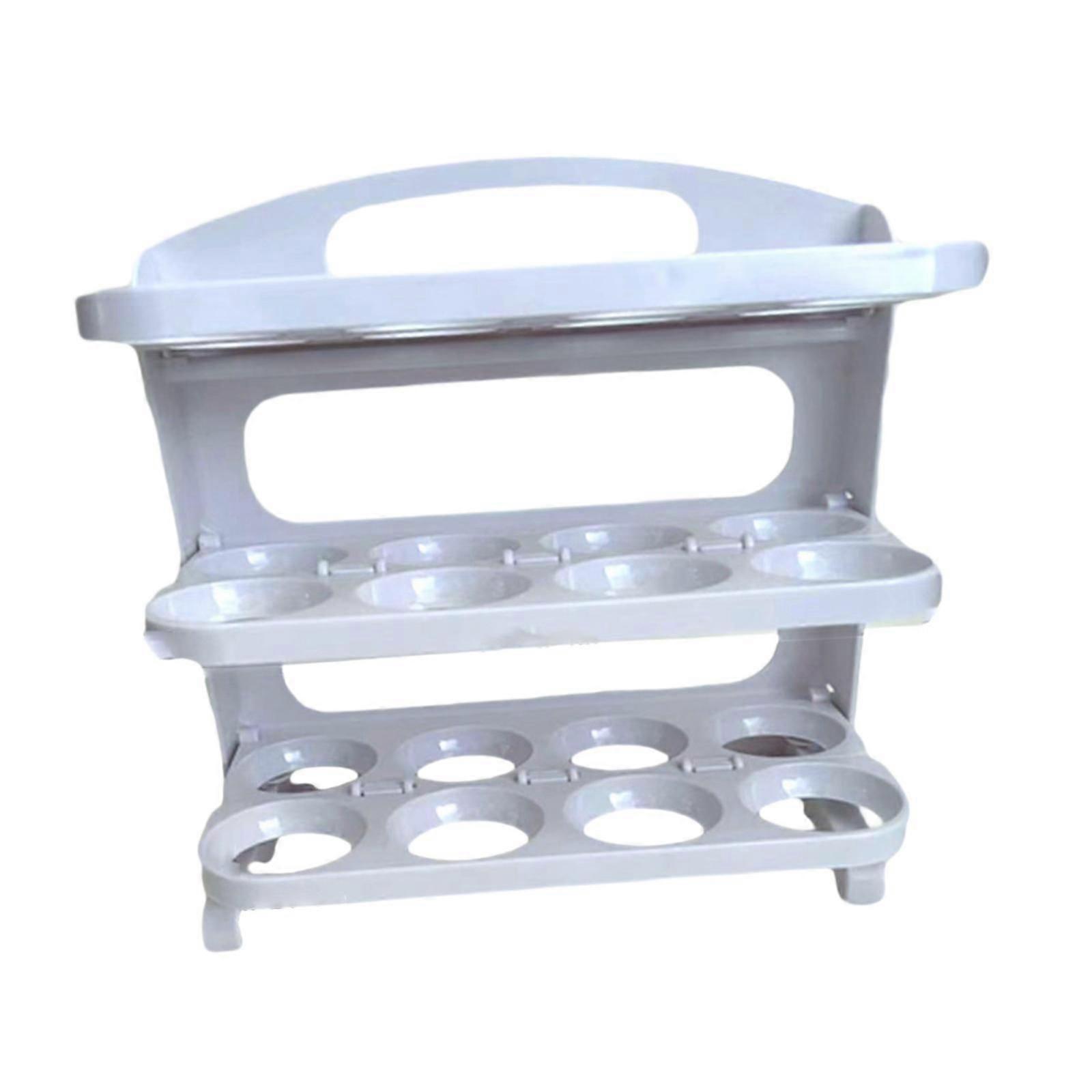 Flippable Egg Holder Large Capacity Organizer for Refrigerator Pantry Fridge