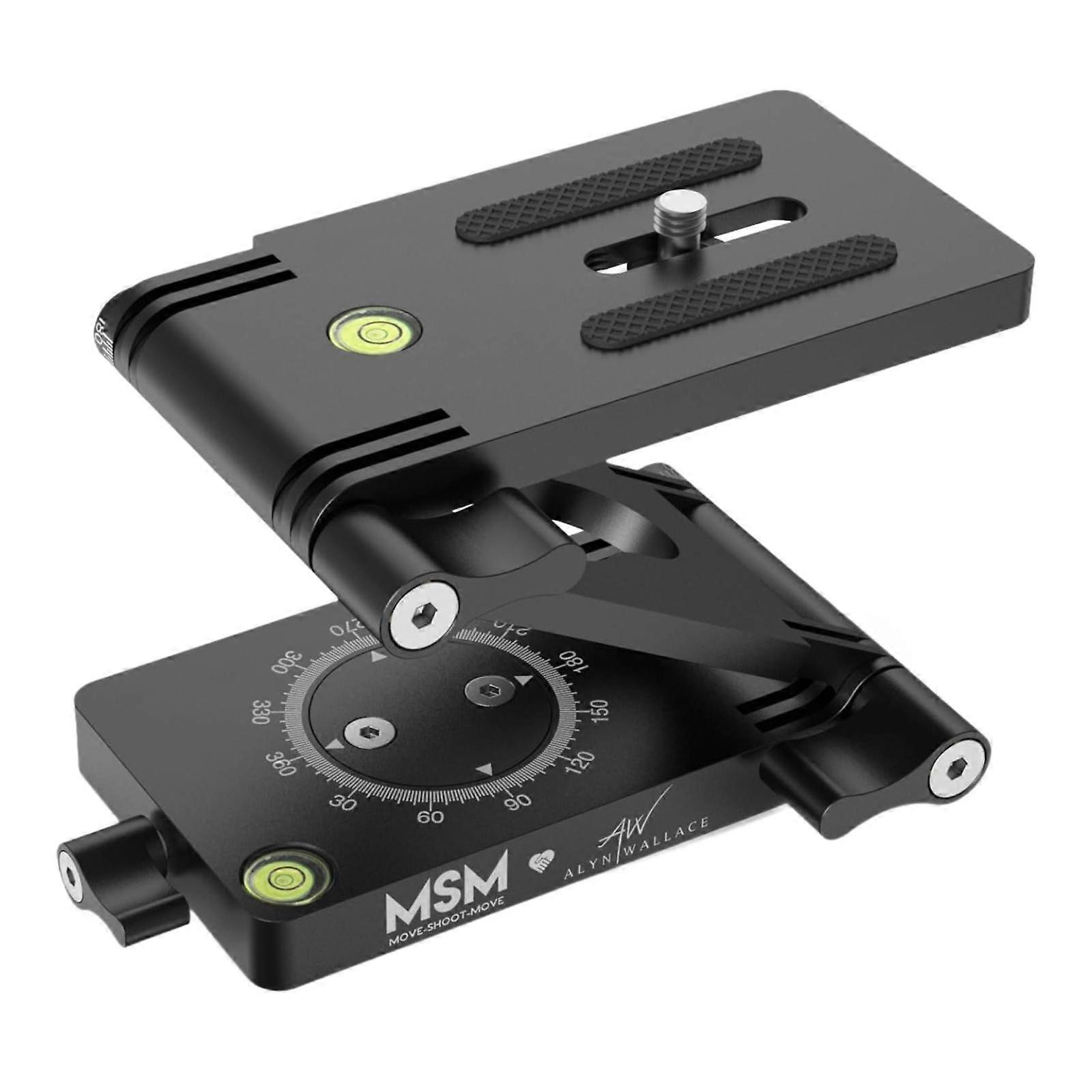 Universal Z Flex Tilt Tripod Head Load 4kg Μαύρο συμπαγές πιάτο γρήγορης απελευθέρωσης