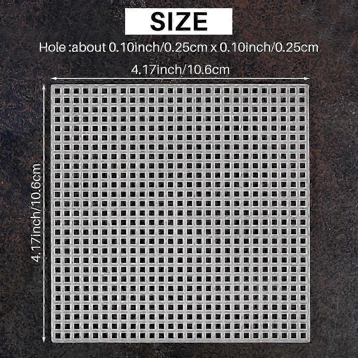 30 قطعة من صفائح قماش شبكية بلاستيكية للتطريز ، وصياغة خيوط الأكريليك ، ومشاريع الحياكة والكروشيه (10.6 × 10.6 سم)