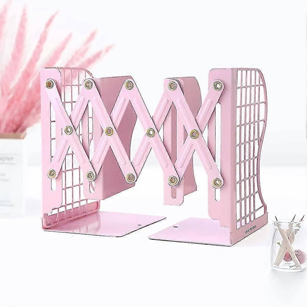 Bookends ajustáveis, simples deseretamentos de metal oco de serviço pesado, ajustáveis até 14 polegadas