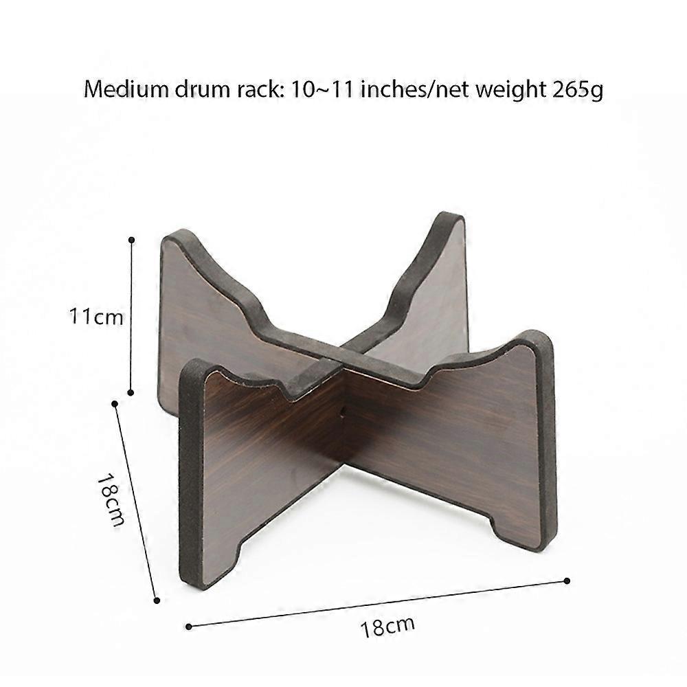 Steel Tongue Drum Bracket Wooden Tongue Drum Stand Percussion Instrument Snare Drum Stand Hand Pan D