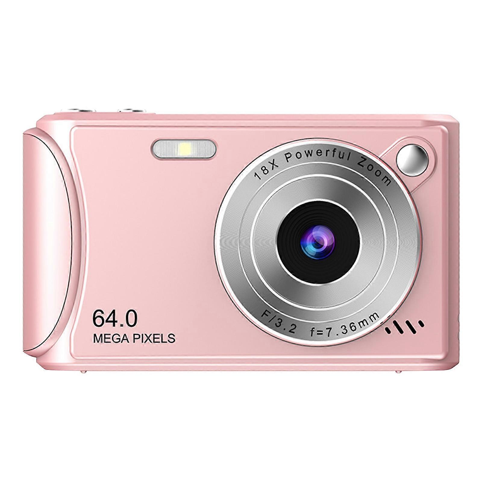CCD Student Digital Camera 18x Digital Zooms 2.4 Inch Color Screen High Definition Photography And Video Recording Retro Digital Camera PUW0869