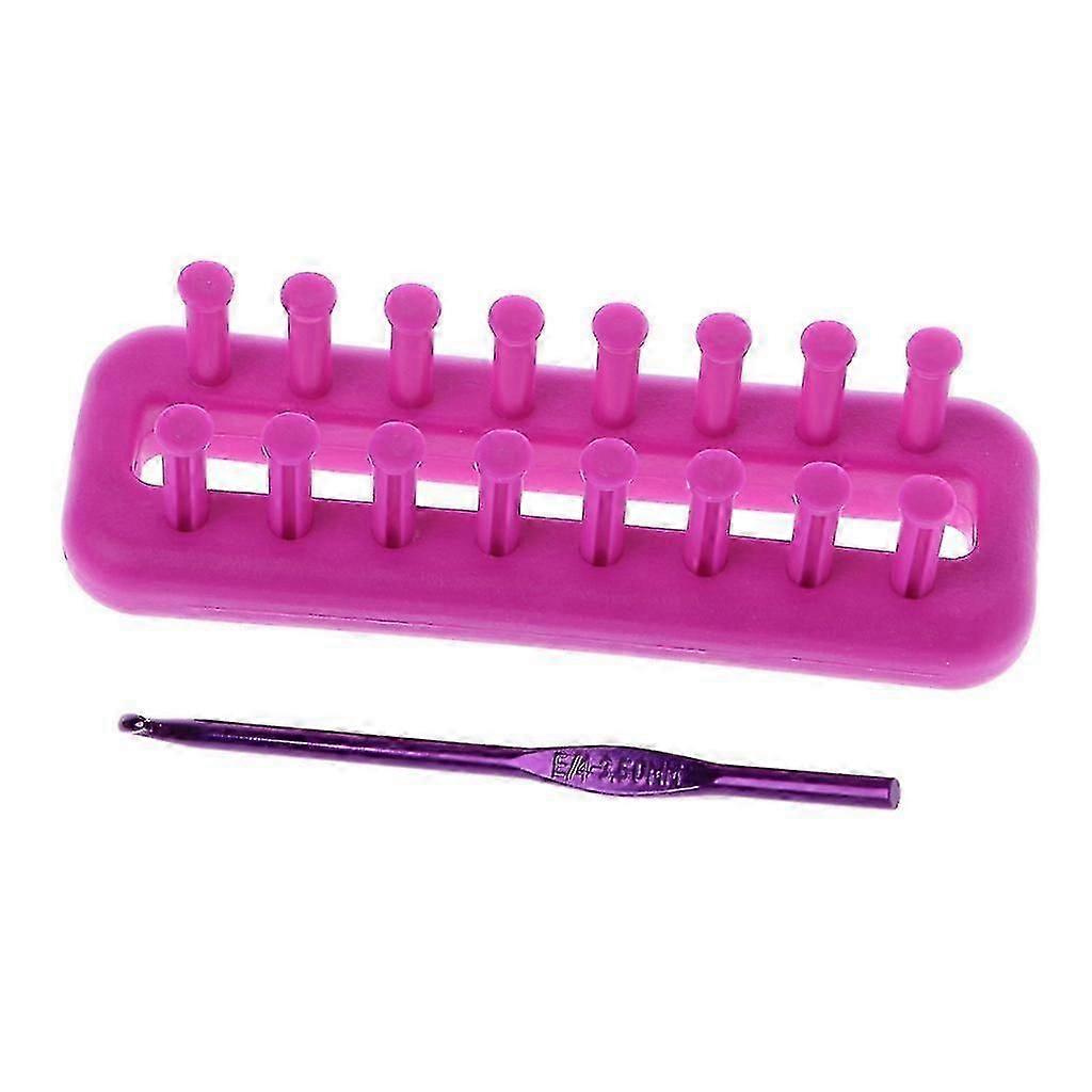 Rectangle Scarf Stickor vävstol kit set sy nål halsdukar Diy Craft Tool