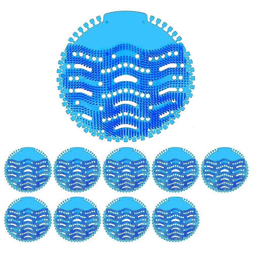 10 Pack Urinal Screens Deodorizer, Lasting Odor Freshener(Blue)