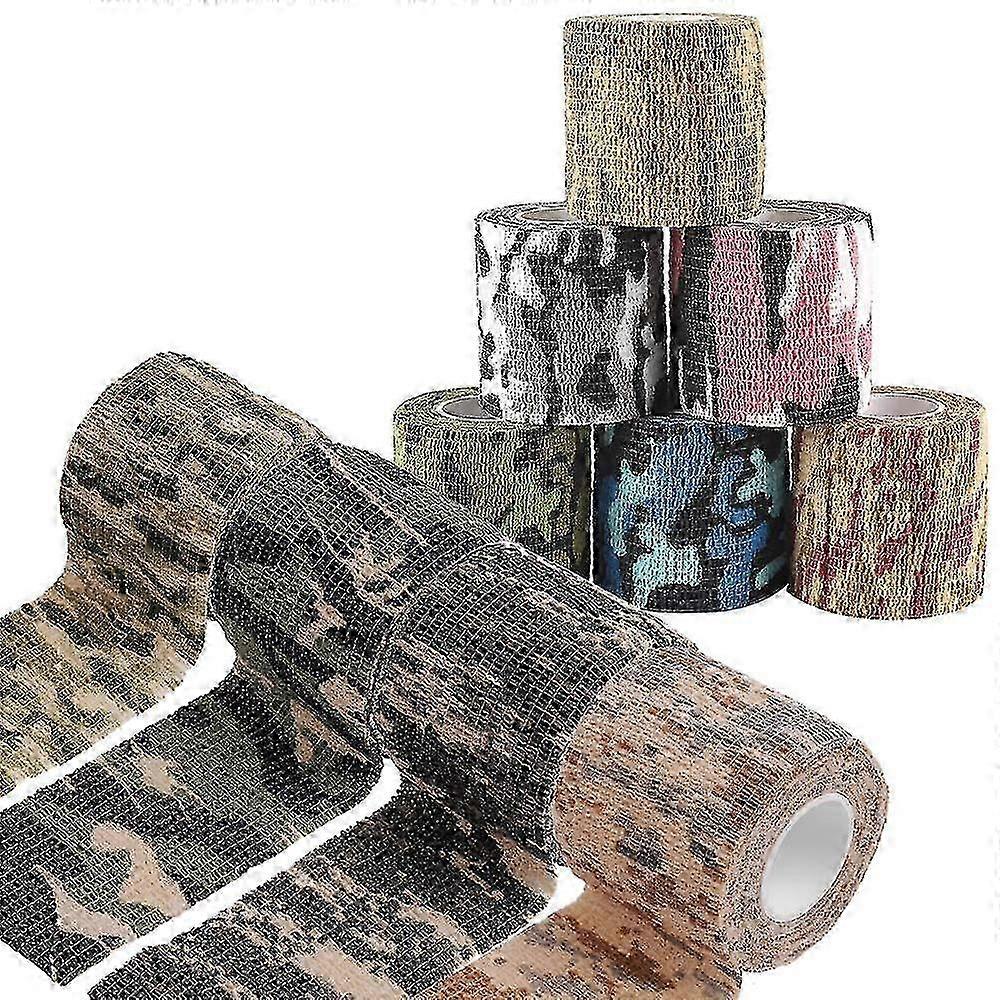 10 Rolls Self-adhesive Outdoor Camouflage Tape with Wrap Design