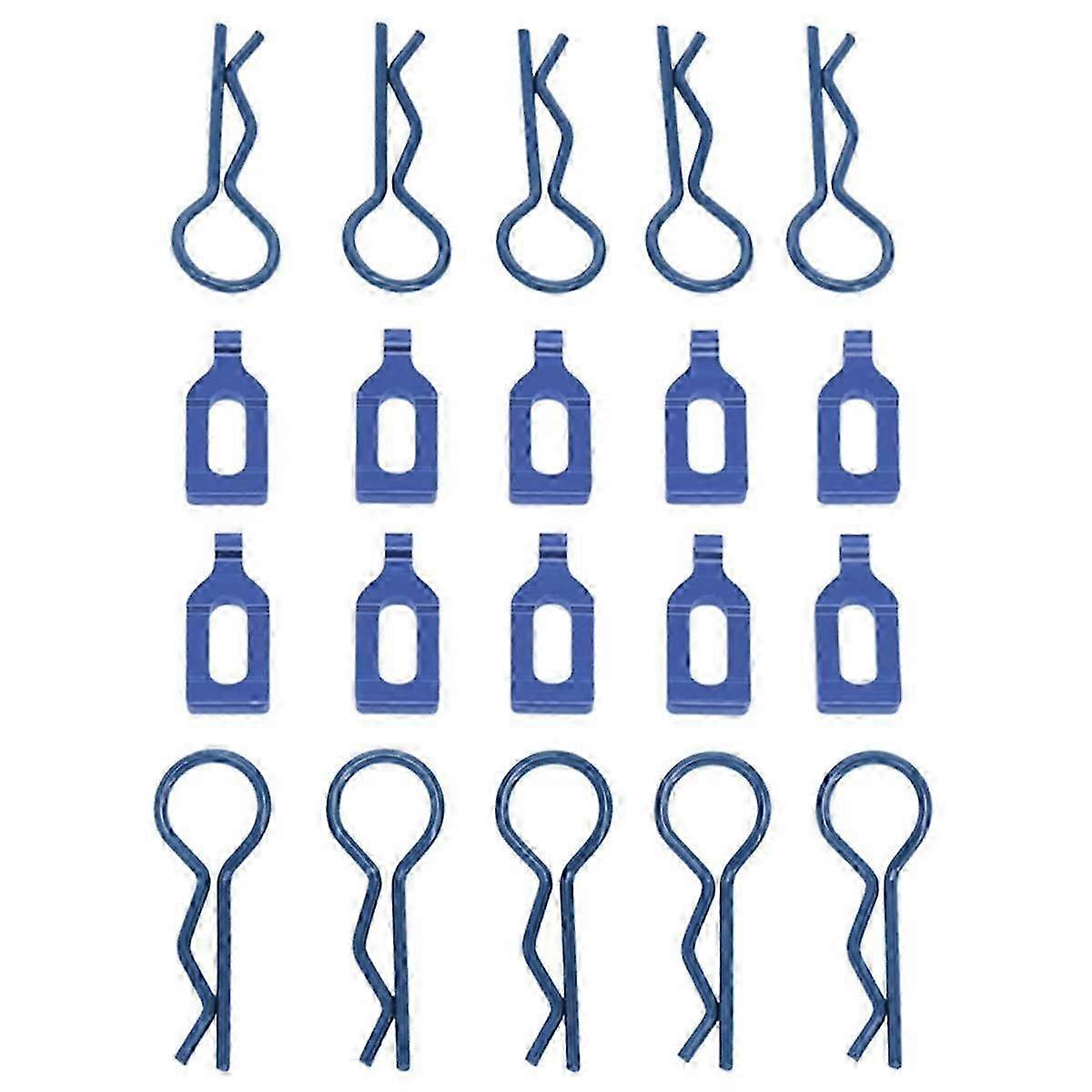 Alloy Car Shell Buckle, Car Shell Clip Pull Ring, Suitable for 1/8 Remote Control Model Car,Blue