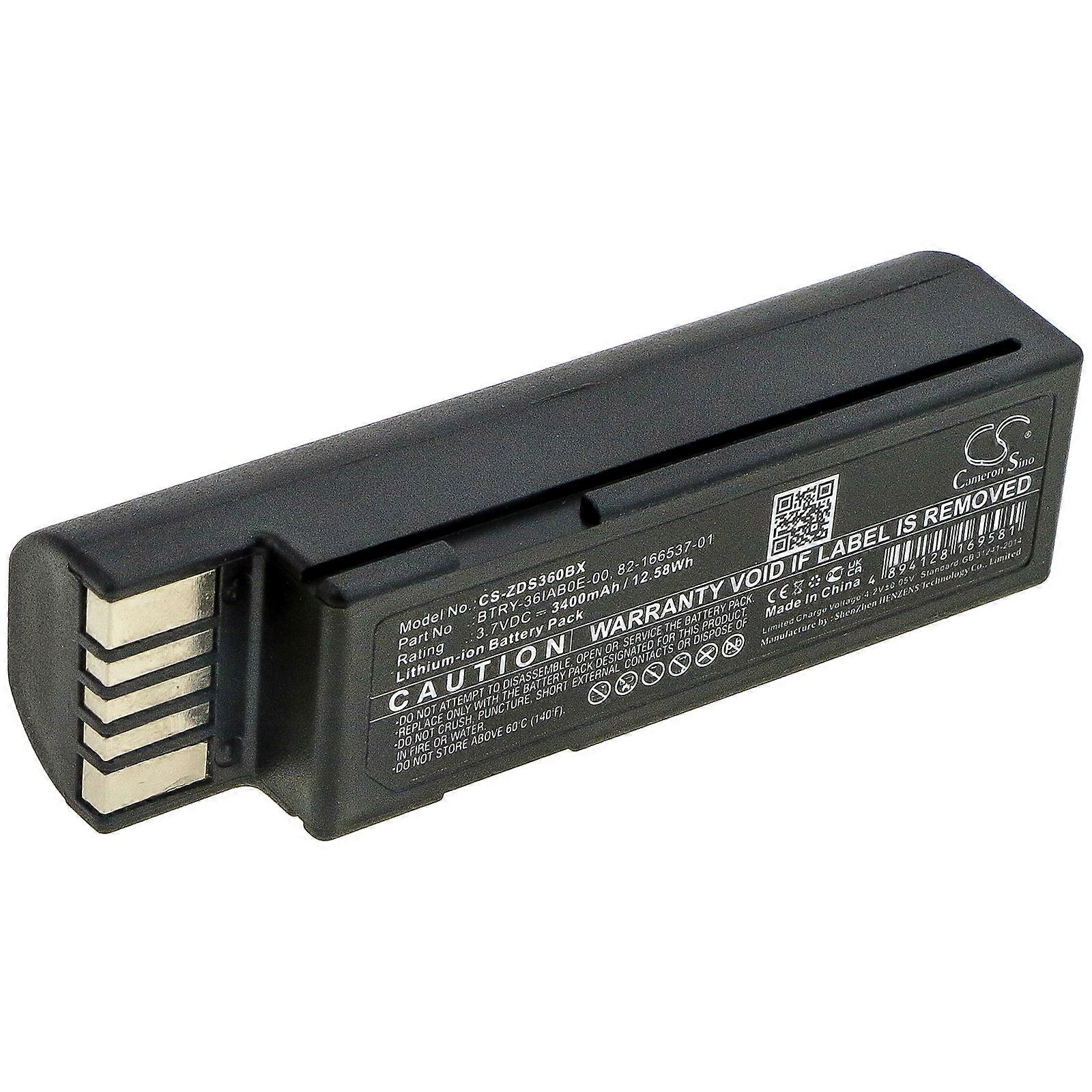 Battery for Zebra DS3600 DS3678 LI3678 82-166537-01 BT-000341-01 BTRY-36IAB0E-00