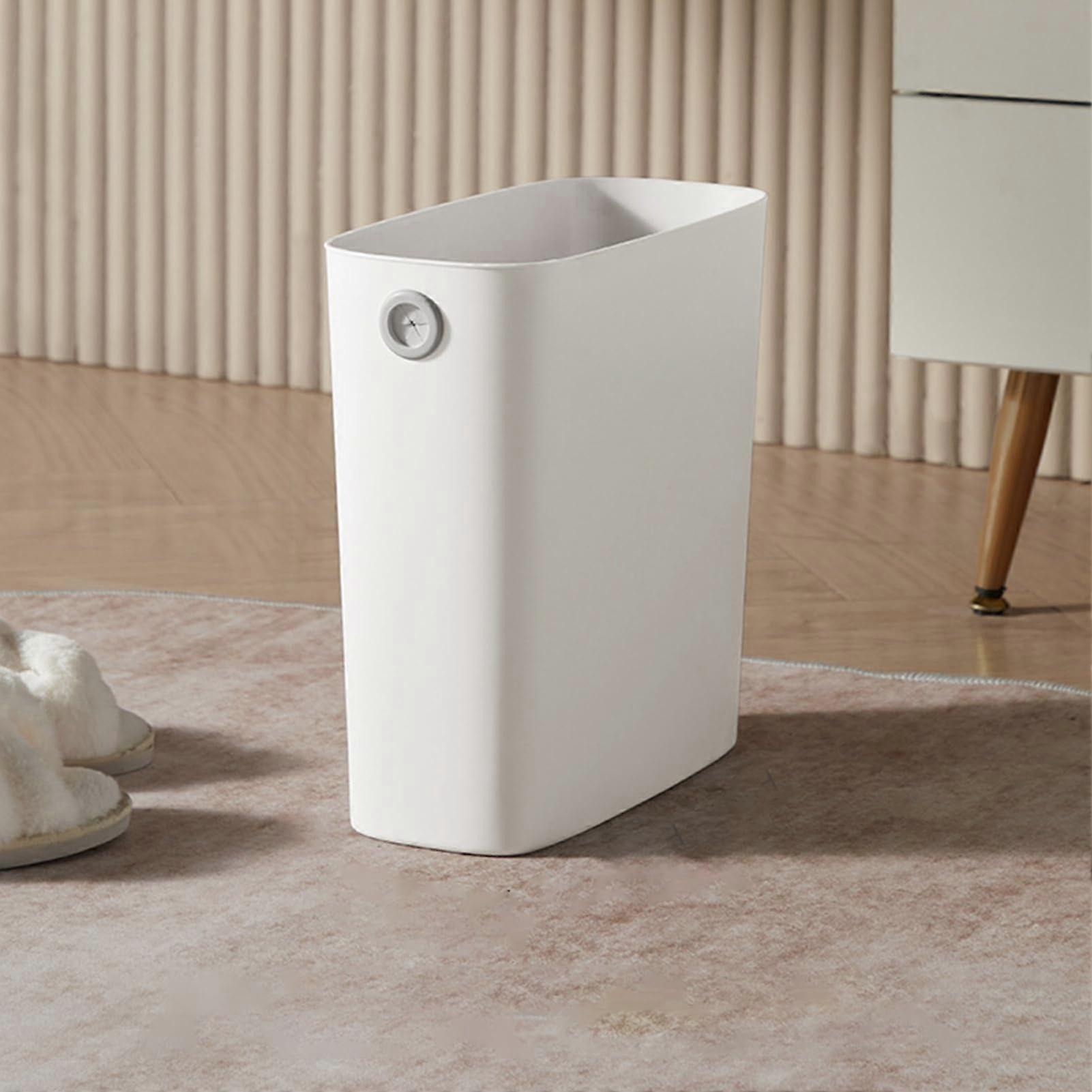 Slim Open Top Trash Can for Bathroom Small Size