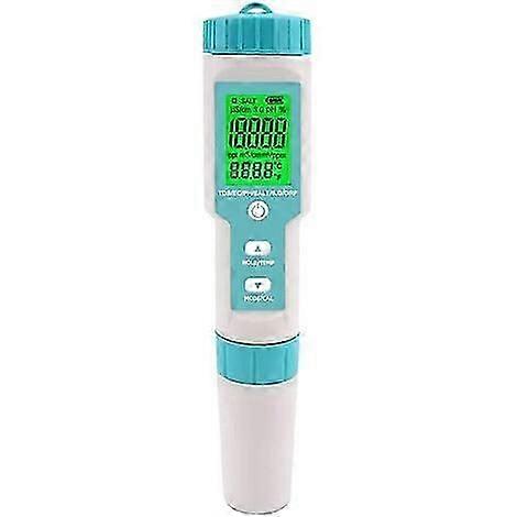 Pool salinity tester Digital 5 in 1 pH and salinity meter for pools, whirlpools and swim spas