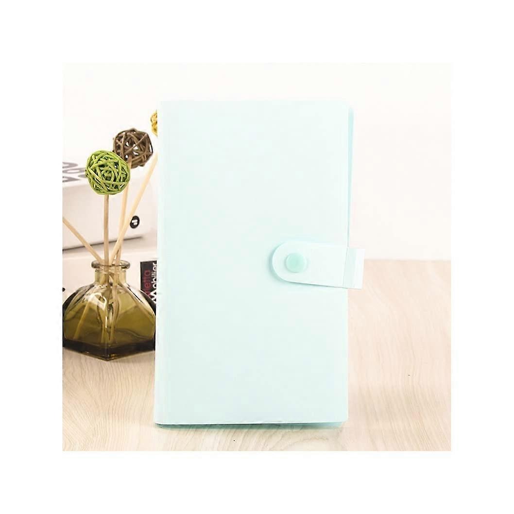 120 Card Album Button Card Binder - Green 3 Inch Name Card Storage Folder, 19.3x11cm Photo Album for Anniversary