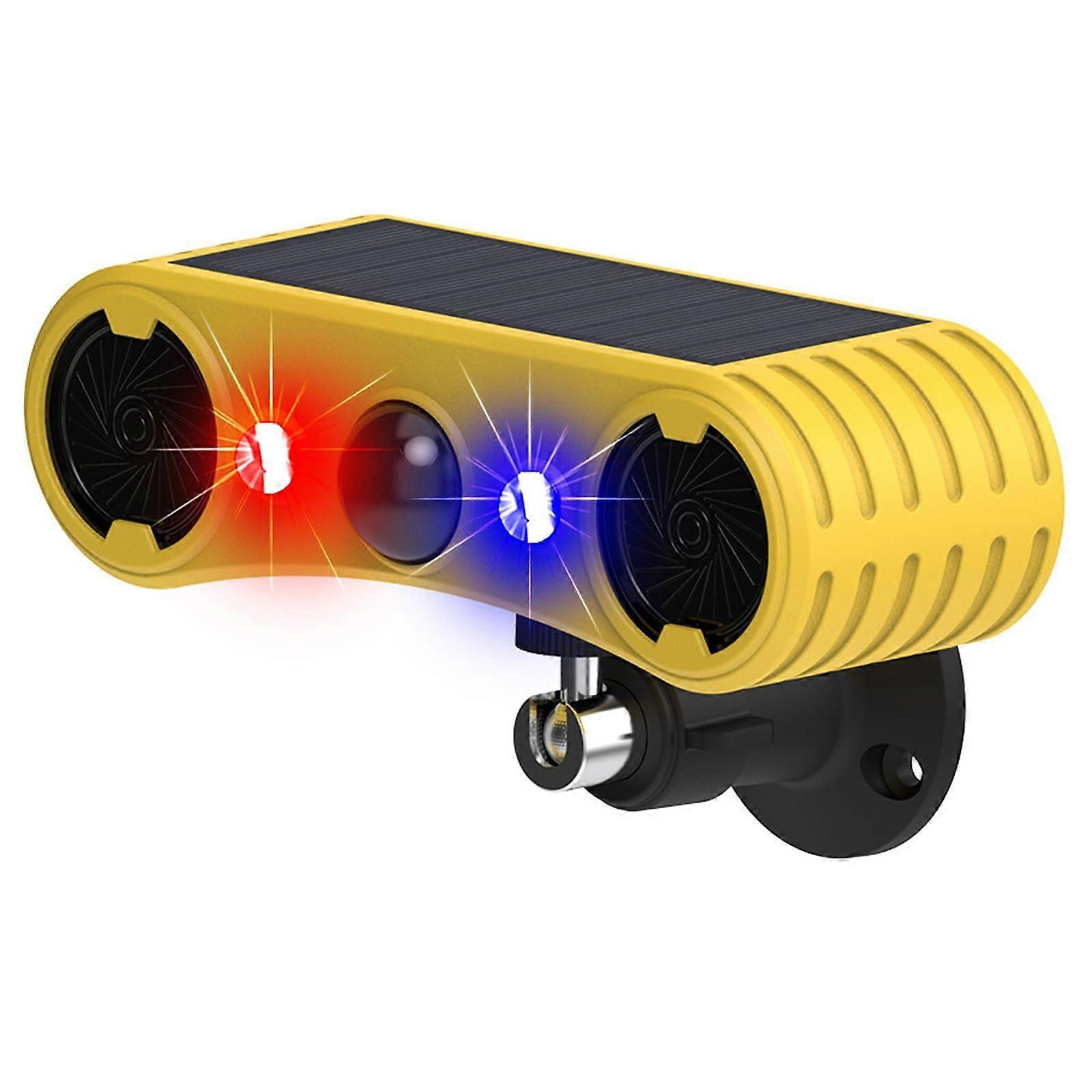 Solar Outdoor Motion Sensor Alarm With 13 Sounds Including Dog Barking And 2130db Loud Noise Maker For Home Security