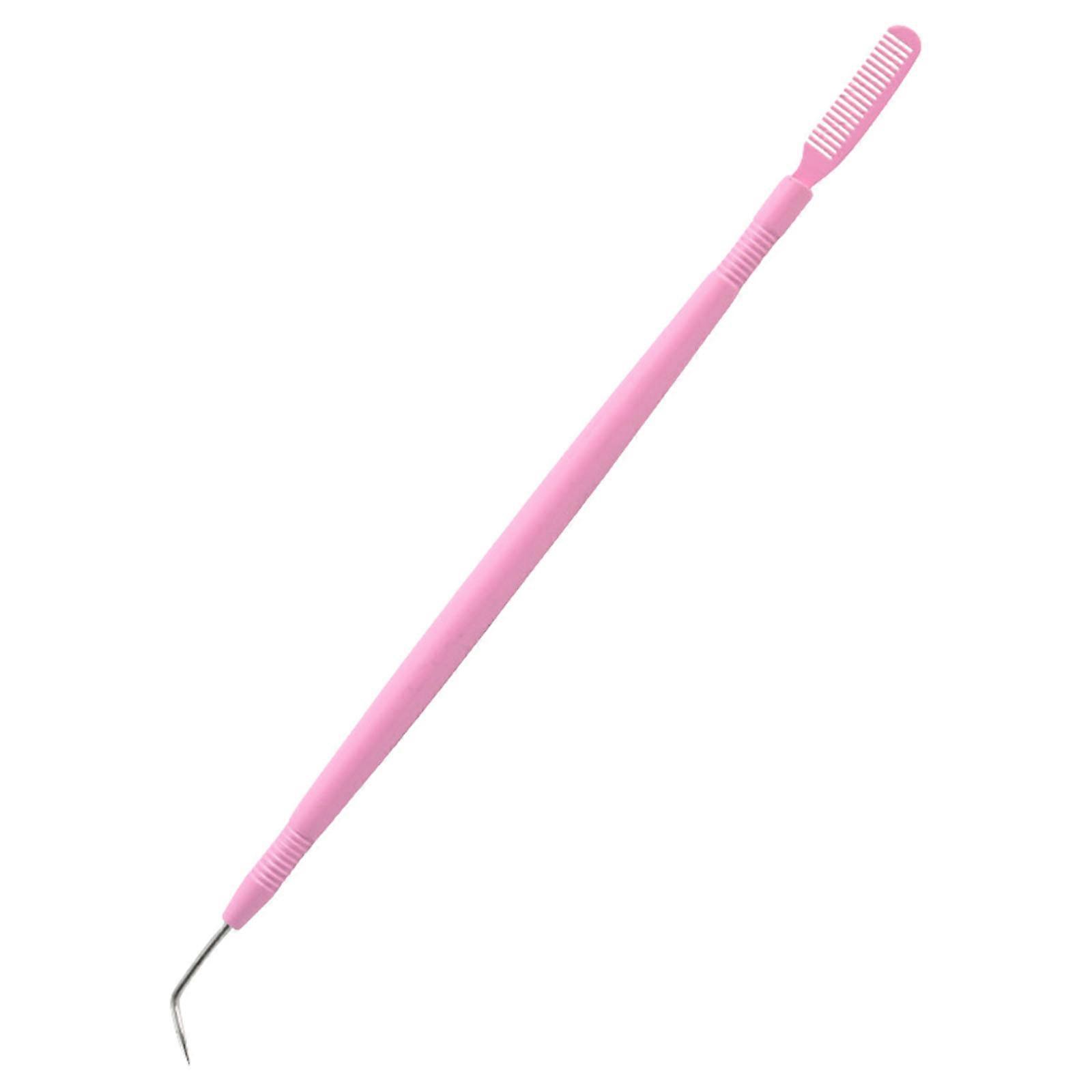 Stainless Steel Lash Lift Comb And Separator Tool Double Ended Professional Lash Tool For Eyelash Tint And Perming Pink