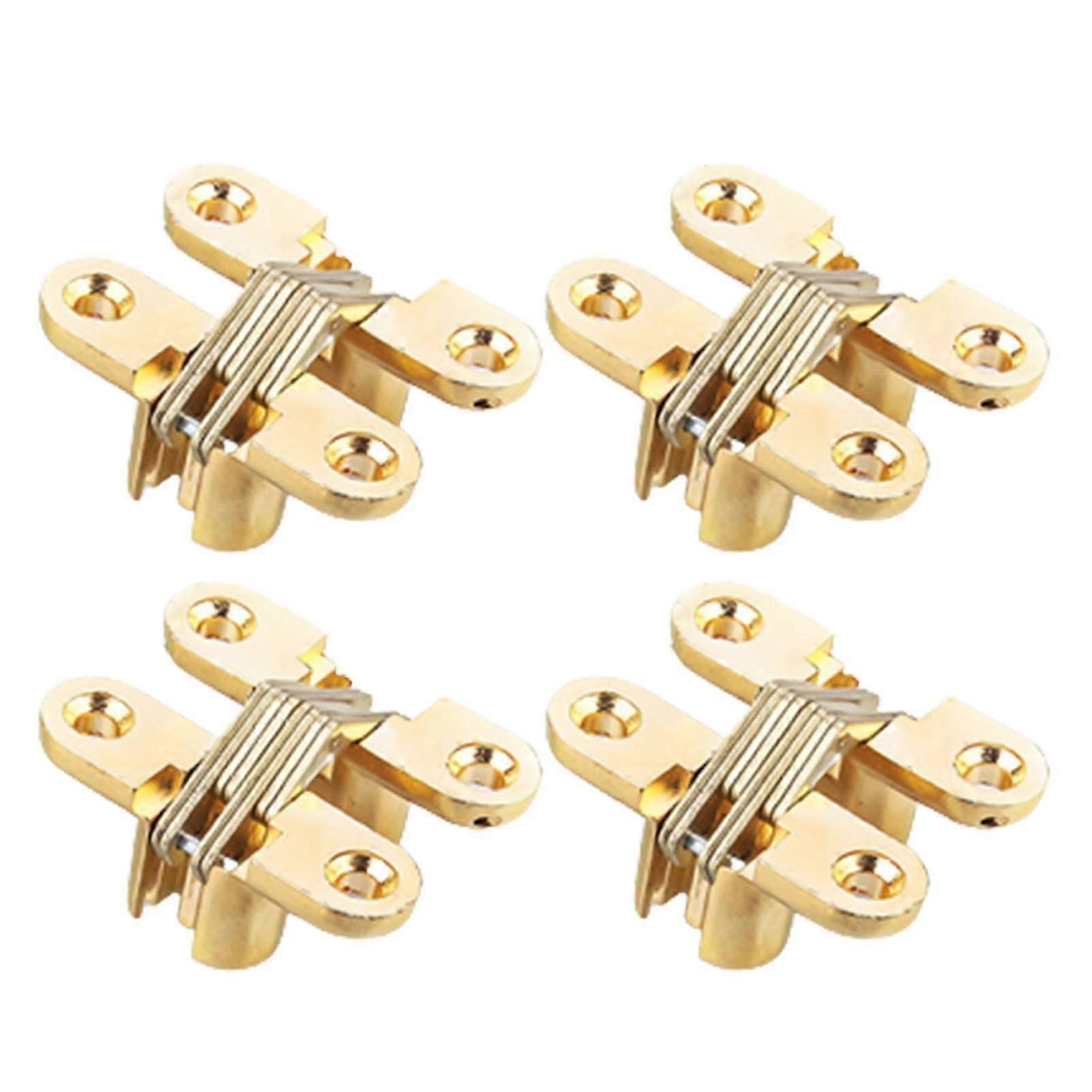 Concealed Small Cross Hinge For Invisible Door Folding Door Cupboard Zinc Alloy