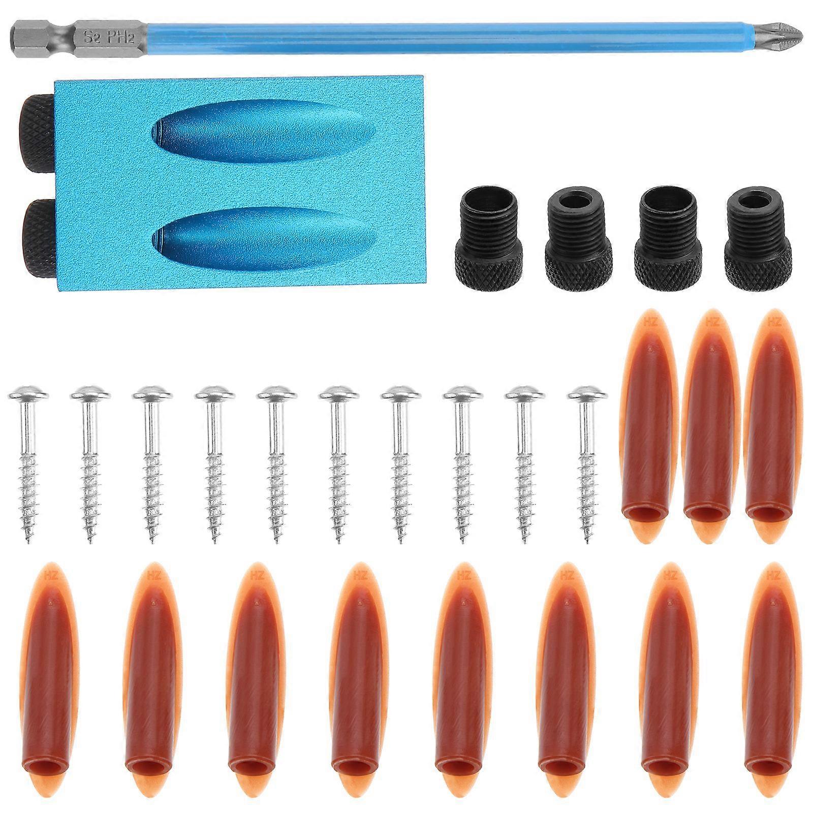 28PCS Per Set Woodworking Use 15 Degree Angle Inclined Hole Locator Inclined Professional Use Hole Locator