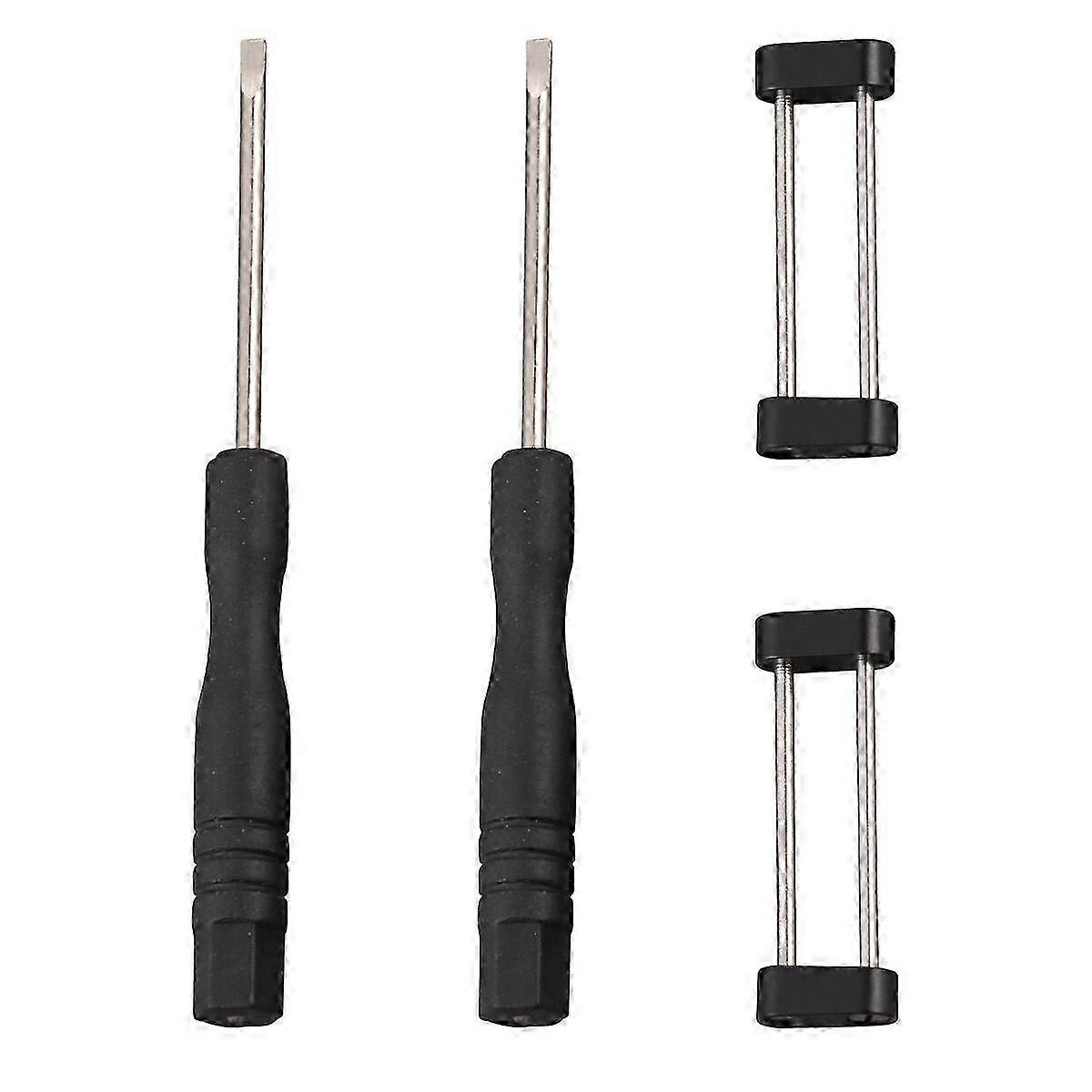 1 Set Watch Accessories Watch Strap Connecting Ring Simple Connecting Rod Sending Tool with Screwdriver Compatible for Suunto Core (Black and Silver