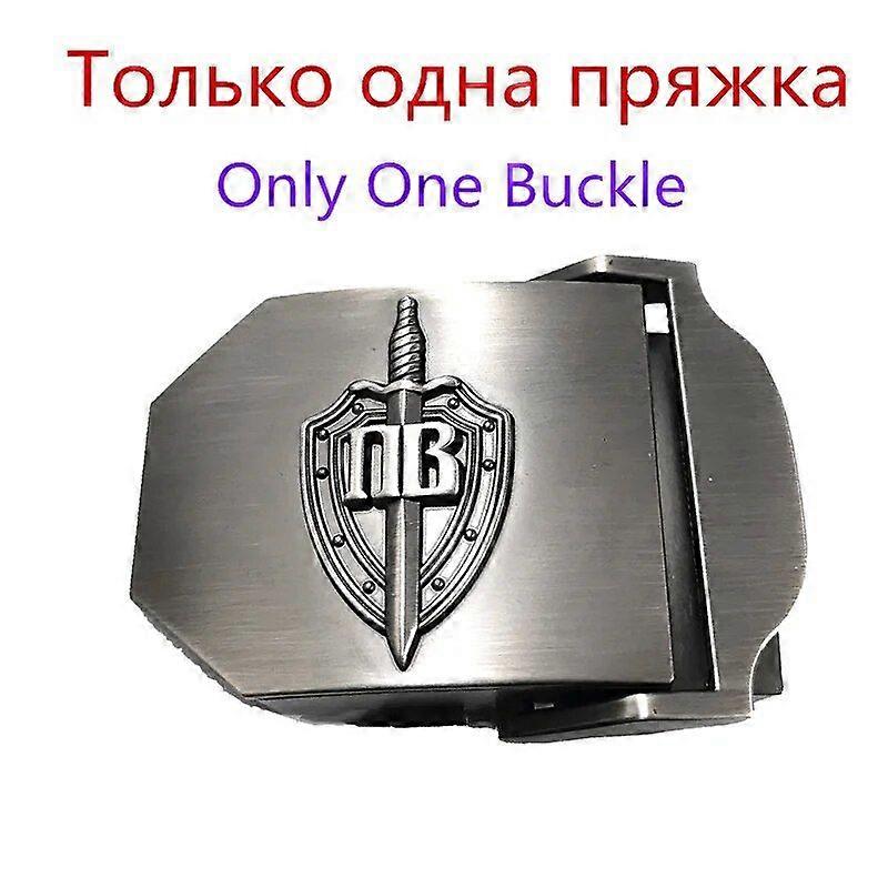 Nuovi Uomini e Donne di Alta Qualità Cintura 3D Guardia di Frontiera Russa Truppa Fibbia Cintura Militare Forte Jeans di Lusso Tela Cintura Tattica...