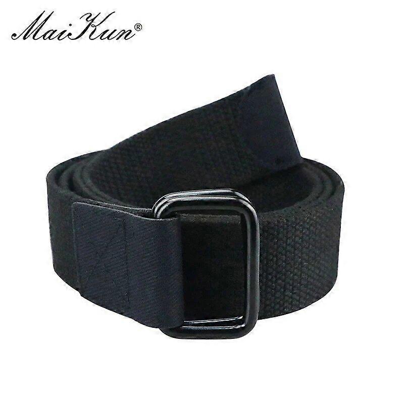 Maikun Men Double Ring Buckle Belt Tactical Canvas Men Belt Casual Harajuku Male Belt For Jeans