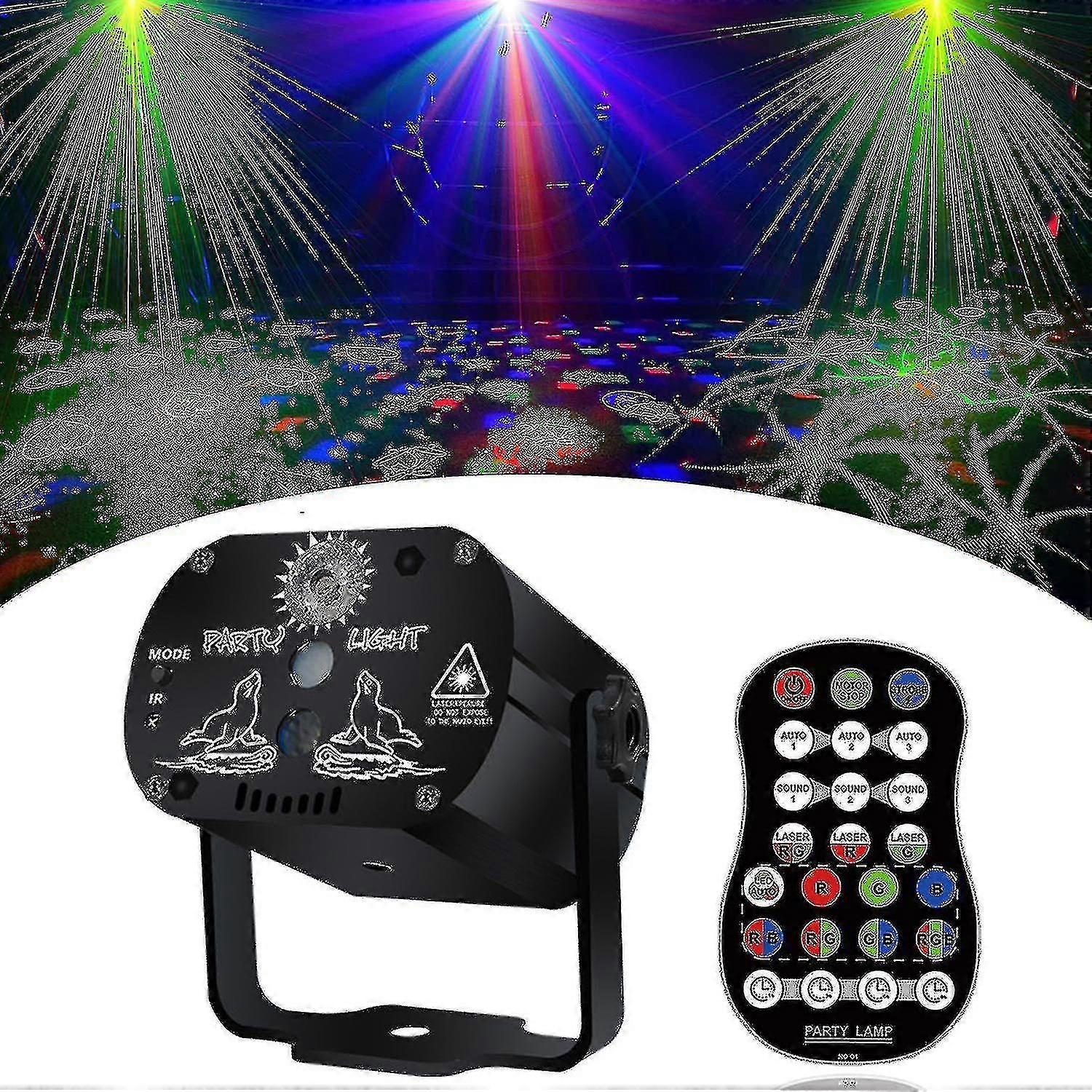 Party Lights , Disco Light With Remote Control Stage, Led Projector Strobe Lamp