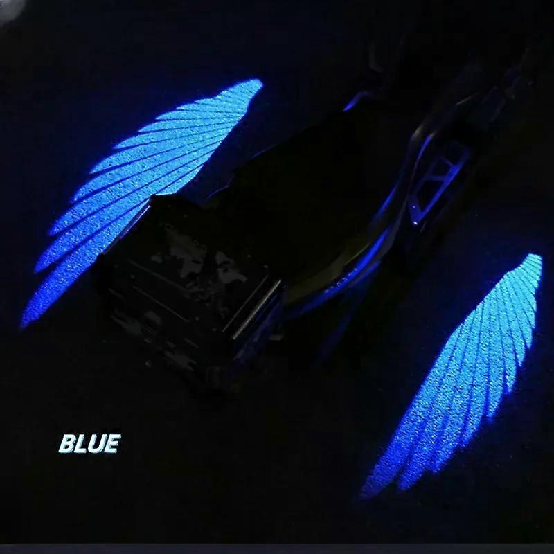 Decorative Lamp Atmosphere Lights LED Taillight Universal 12V 24V Motorcycle Projection Lamp Ambient of the Angel Modification