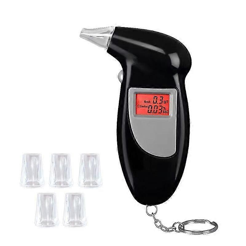 Semiconductor Sensor Breathalyzer, Professional Alcohol Tester With LED Display Digital