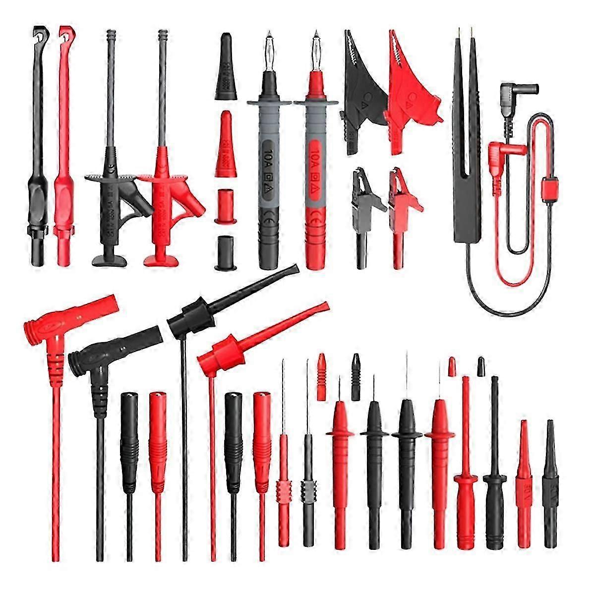 P1925 Multimeter Test Leads Kit with Digital Electrical Test Probes Set Alligator Clip Test Hook Fl