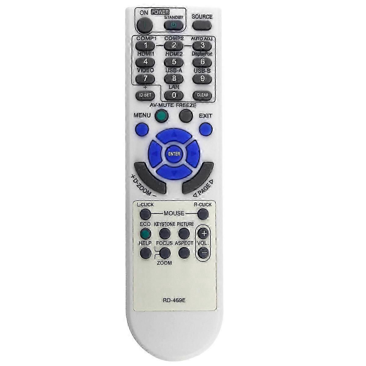 RD-469E Replace Remote for NEC Projector VE303X VE303 V302X V332W