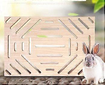 Rabbit Wood Foot Pad Toy for Small Animals, Non-Toxic Pine Chew Mat for Bunnies, Chinchillas, and Guinea Pigs, Safe Scratch Board