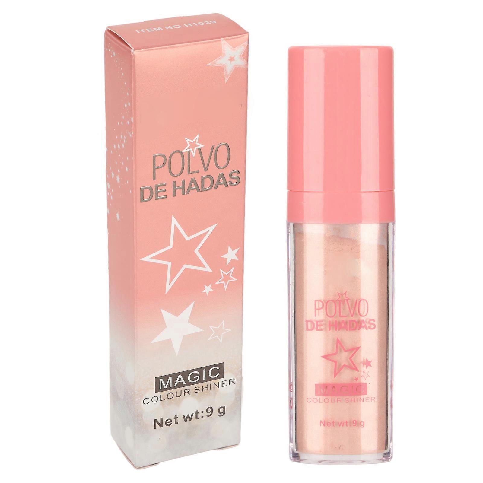 9g Highlighting Powder Delicate Pearlescent Natural 3D Brighten Easy To Color Body Luminizer with Puff for Face Eyes