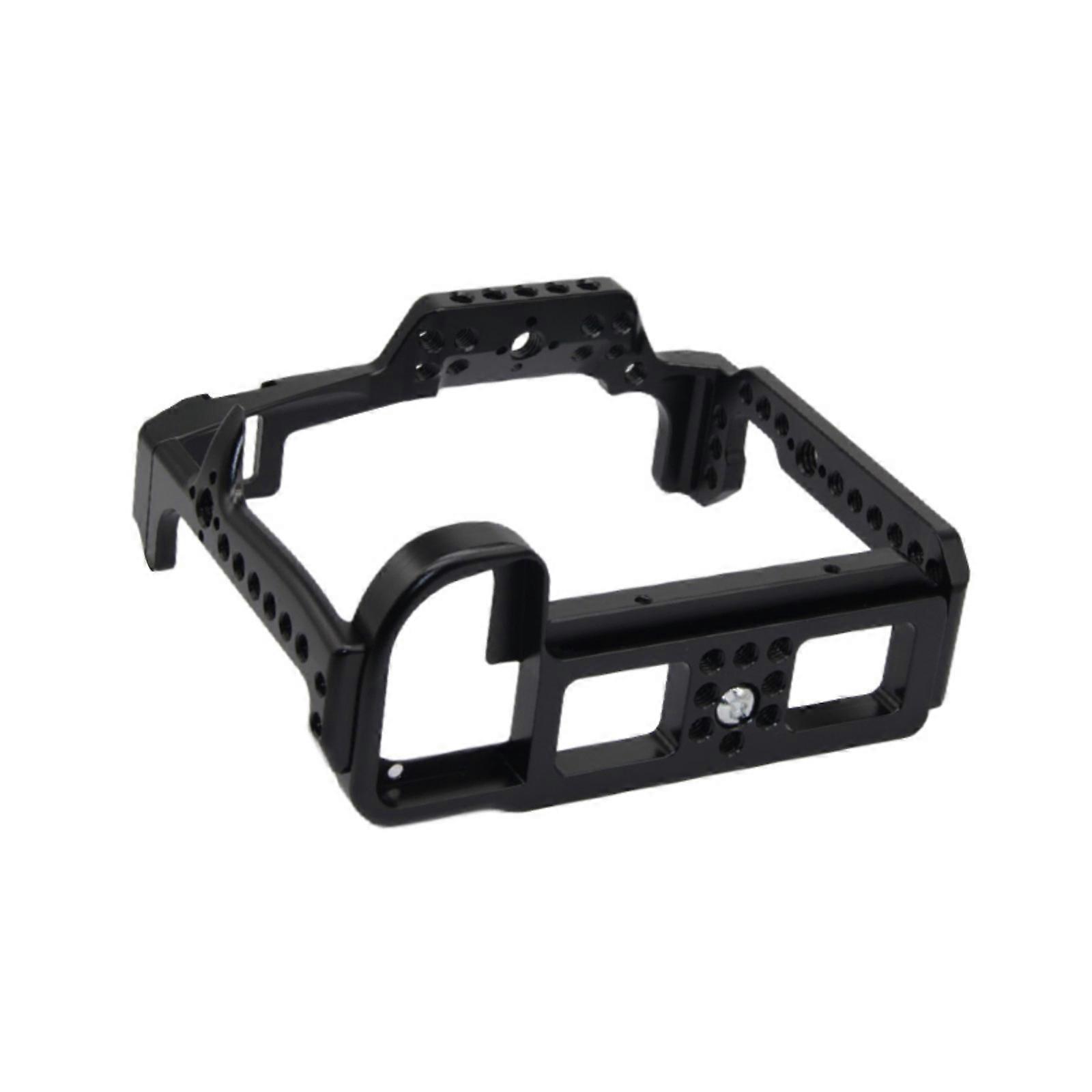 Camera Cage For S1H S1R SLR Cameras With 1/4 And 3/8 Threaded Holes Plus Cold Shoe Slots For Accessory Flexibility