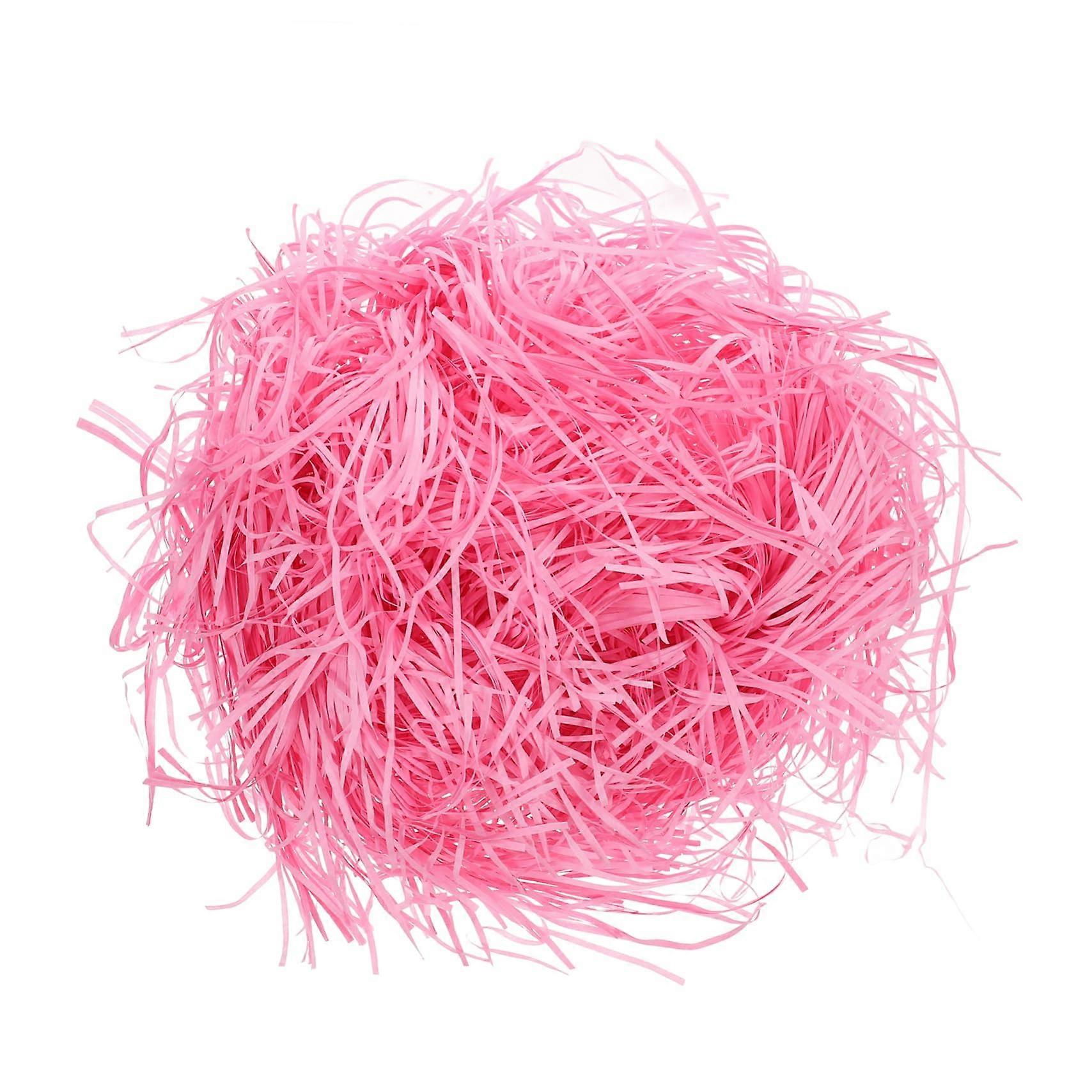 500g Pink Shredded Paper Filler Craft Box Packing Versatile Odorless Reusable Paper Shreds for Decor Wrapping