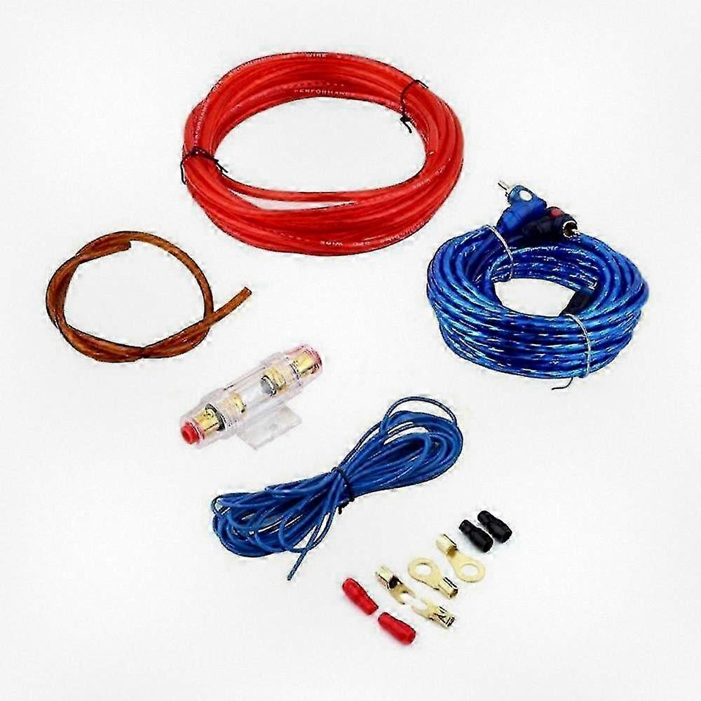 8 Gauge Power Amplifier Installation Wiring Kit for Car Audio Systems - Control Cable for Enhancing Sound Quality in Vehicles