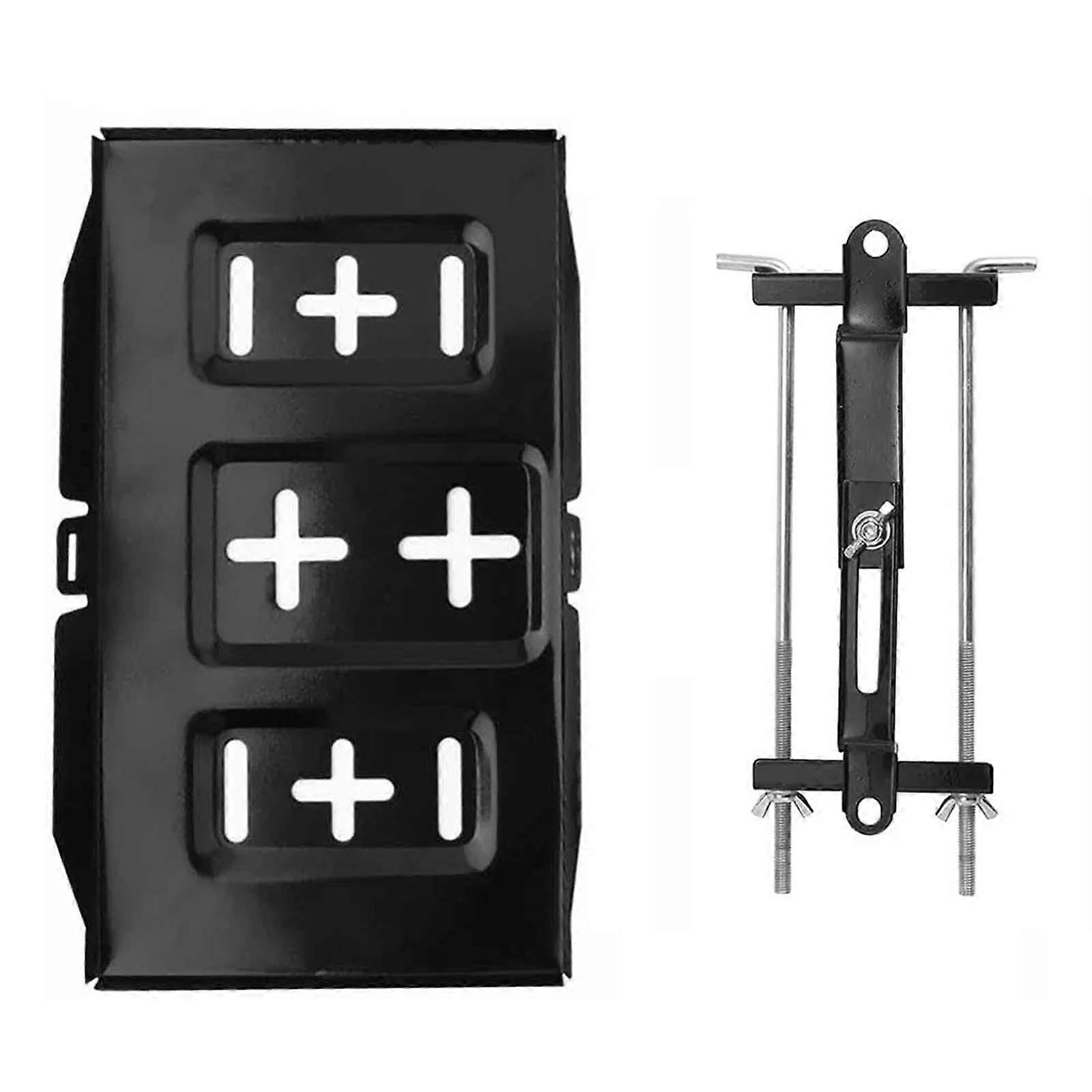 Battery Hold Down Tray Kit ,Generic Recessed Slot Bracket, Adjustable Bracket