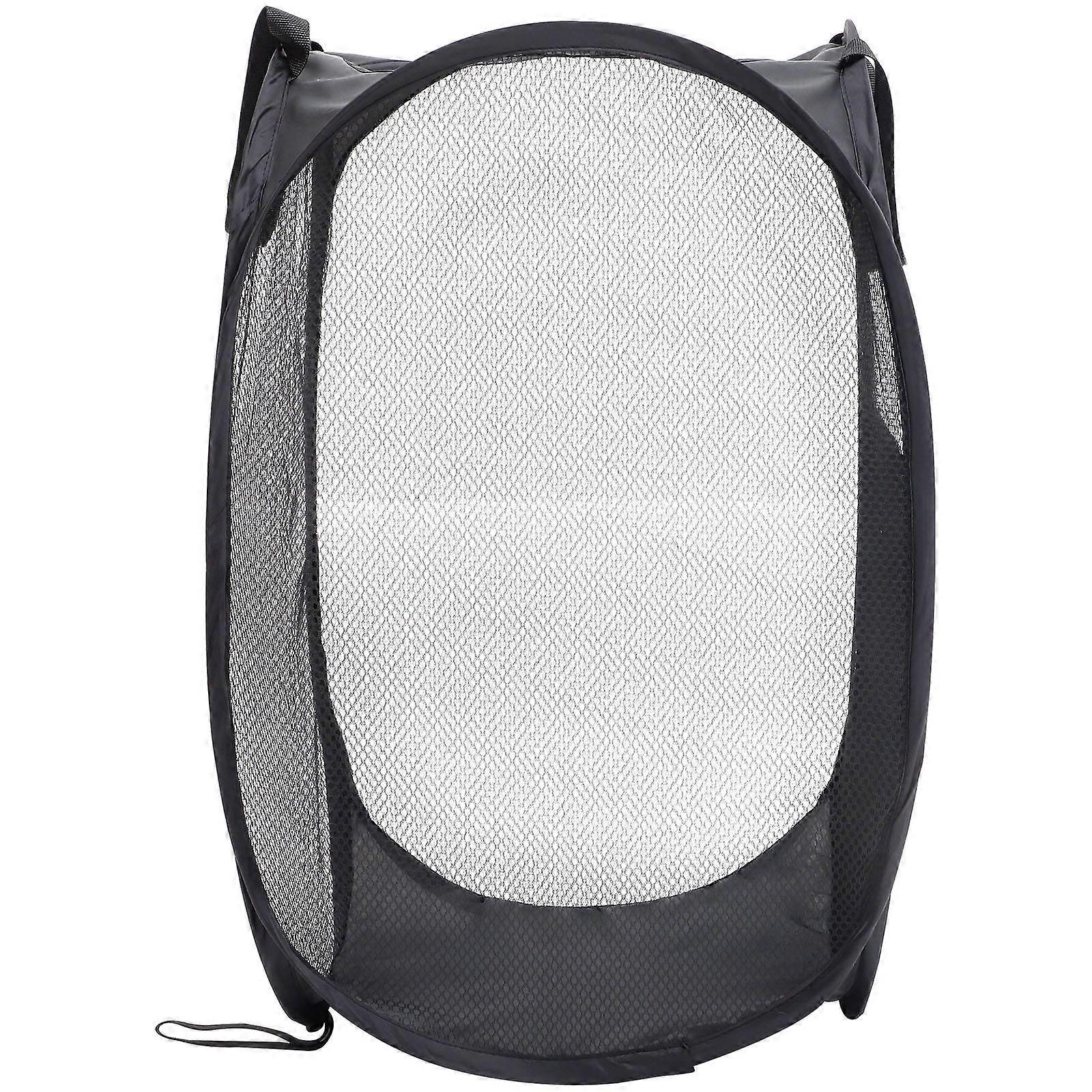 Collapsible Laundry Basket, Mesh Fabric for Clothes and Saving Space