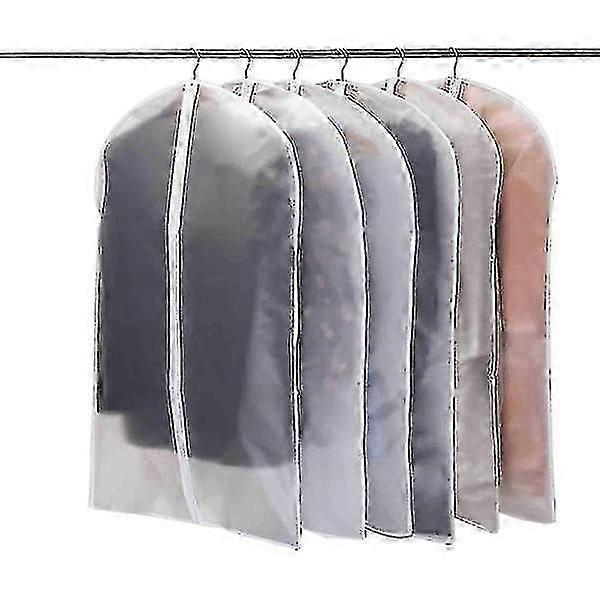 6-pack Moth-proof zippered clothes protectors for wardrobe storage