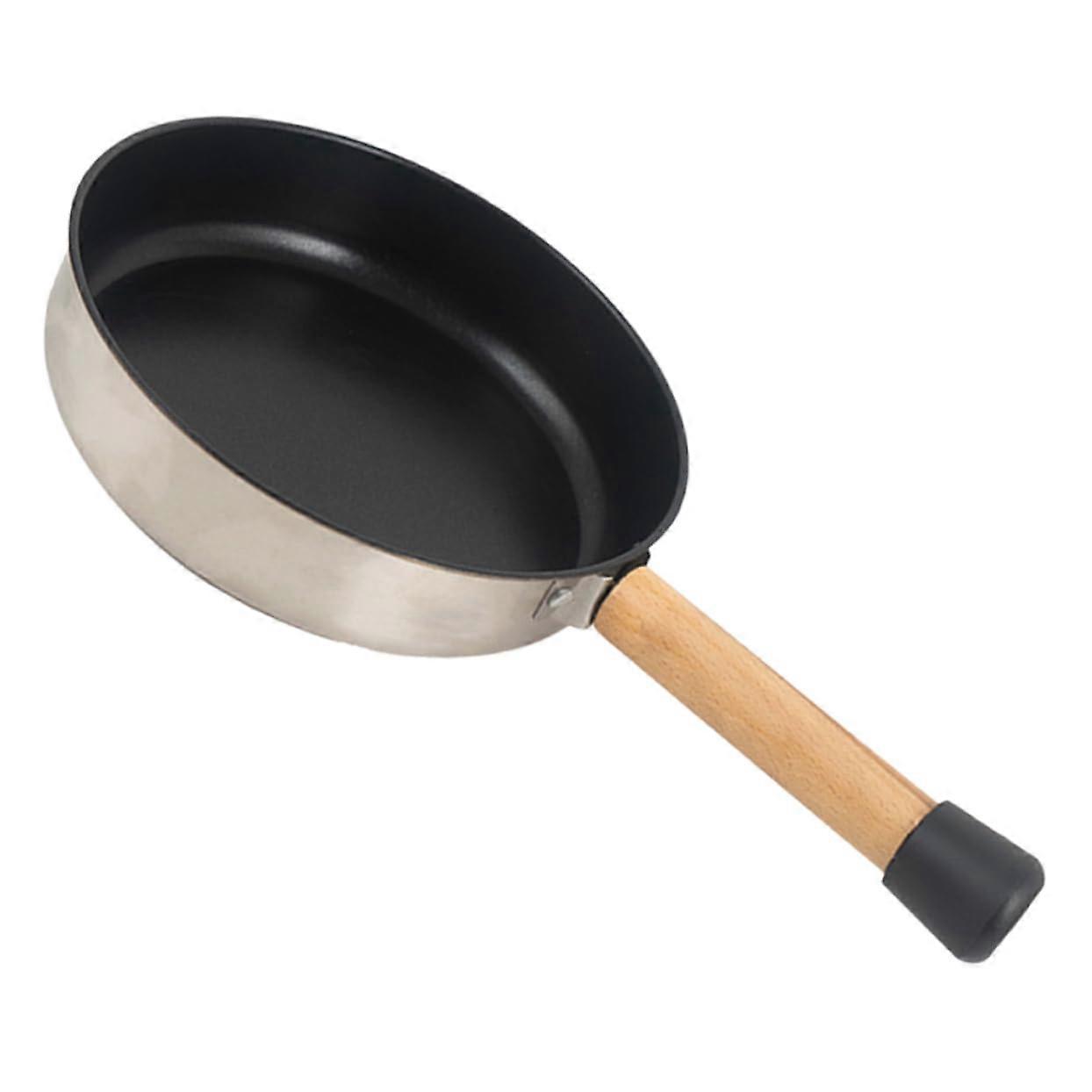 Egg Pan for Camping, Compact Nonstick Ergonomic Frying Pan for Omelets and Pancakes, Induction and Gas Stove Compatible