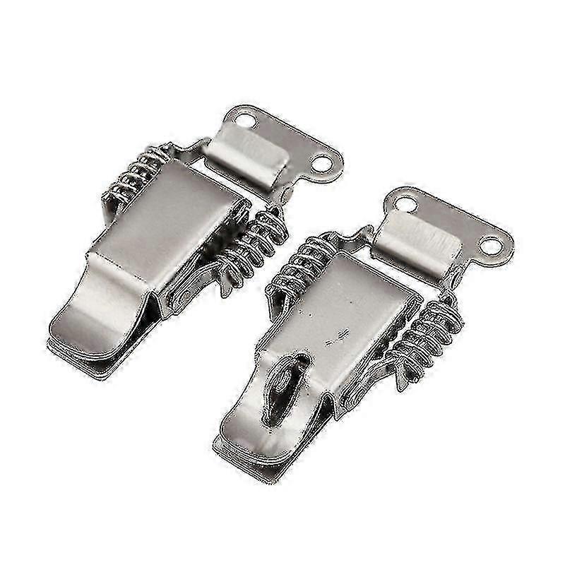 2 Pcs Stainless Steel Spring Toggle Latch Clips for Toolbox Case