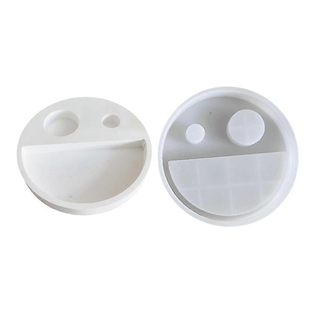 Multi-Purpose Silicone Candle Holder, Round, Portable, Compatible with Resin and Plaster, Various Sizes Available