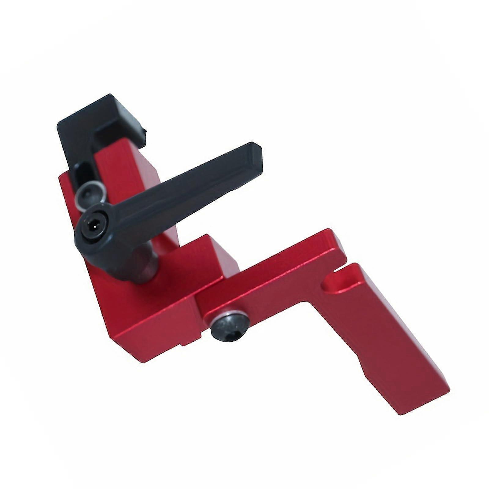 Precision Type 75 Angle Track Caps Steel Miter Fence Stop Oblique Track Caps for T Grooves Woodworking Tasks Red
